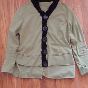 Neon Buddha lime green top